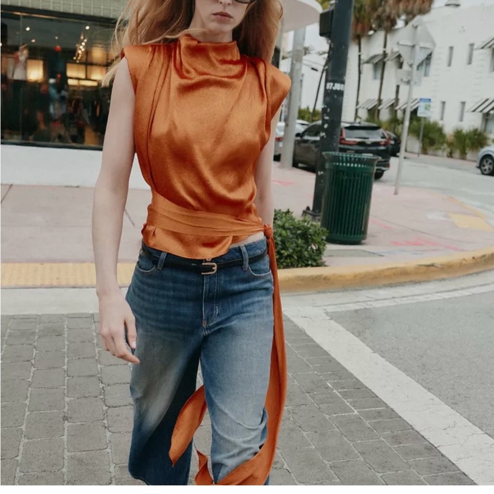 Zara Satin effect top - Picture 2 of 3